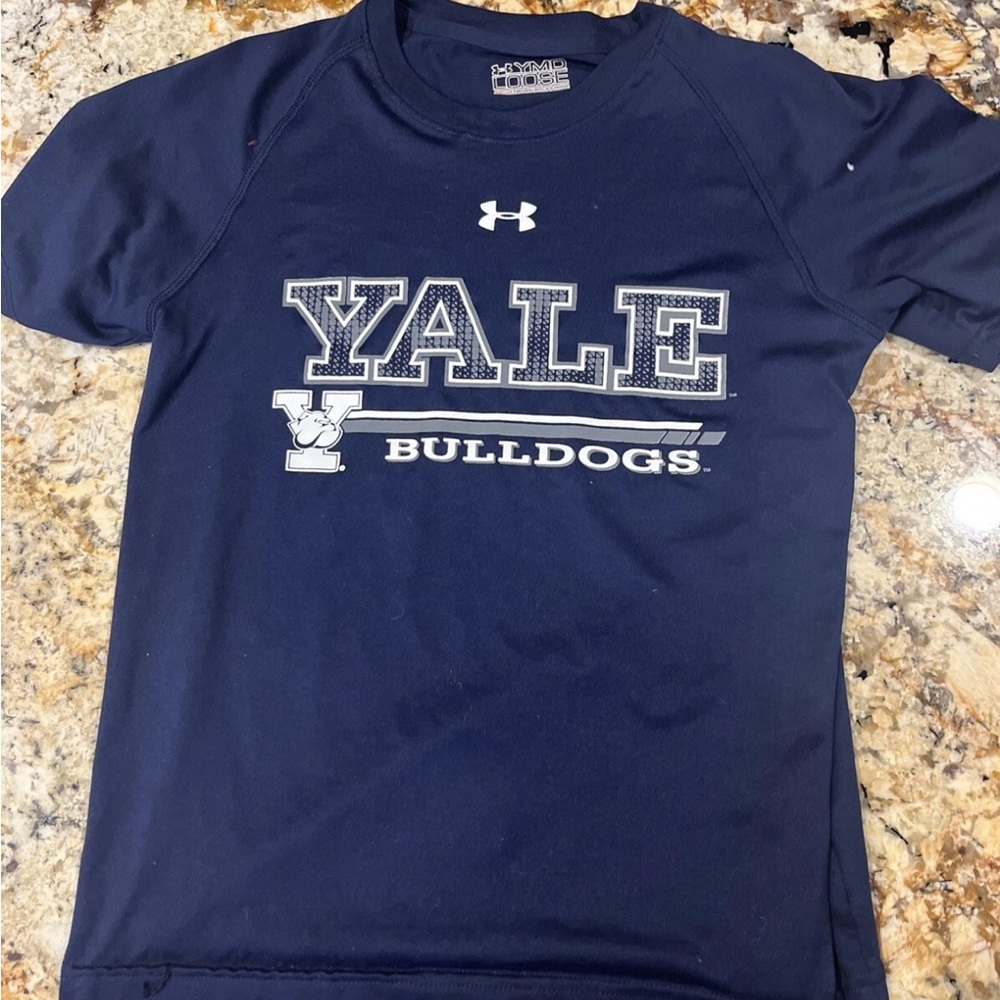 Yale Bulldogs Shirt Boys Medium Navy